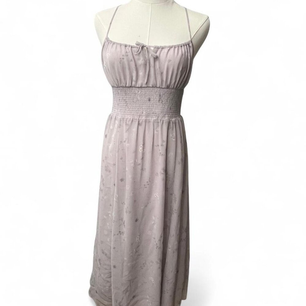 Aritzia Wilfred Genoa Purple Midi Dress